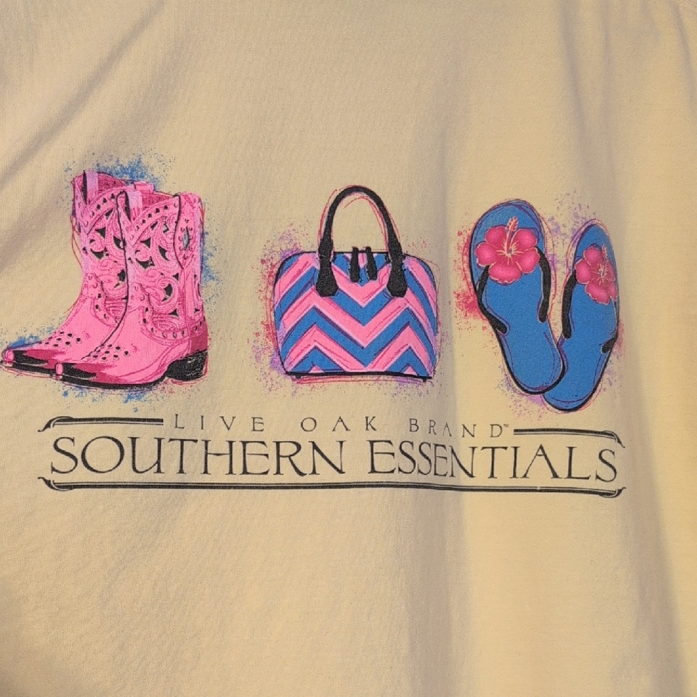 Unisex Yellow Comfort Color Southern Essentials Size Large Love Oak